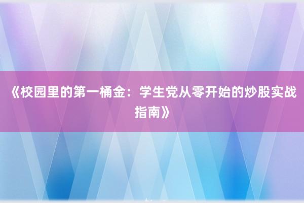 《校园里的第一桶金：学生党从零开始的炒股实战指南》