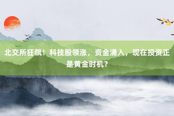 北交所狂飙！科技股领涨，资金涌入，现在投资正是黄金时机？